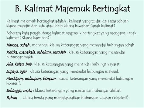 Apa Itu Kalimat Majemuk Bertingkat - Riset