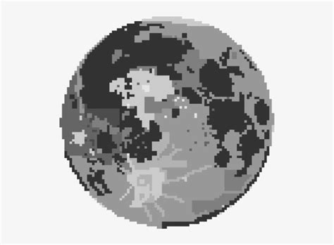 Download Pixel Moon, Digital, Artwork - Art - HD Transparent PNG - NicePNG.com