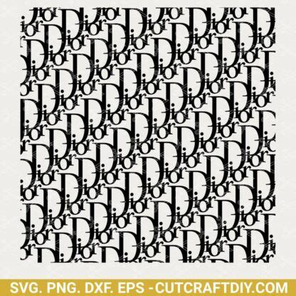 Dior Fashion Pattern SVG Cut File, Seamless Dior Monogram Pattern SVG