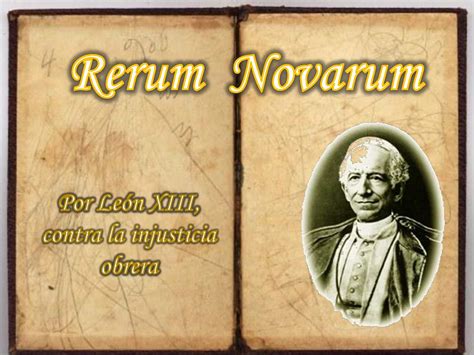 RERUM NOVARUM - Mind Map