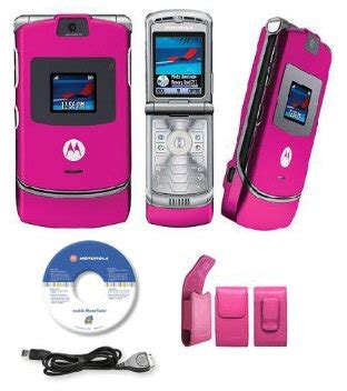 Motorola Razr V3 Pink Slim Camera Phone Unlocked GSM