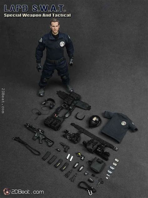 1/6 Scale LAPD SWAT Special Weapon & Tactical Model Action Figure ...