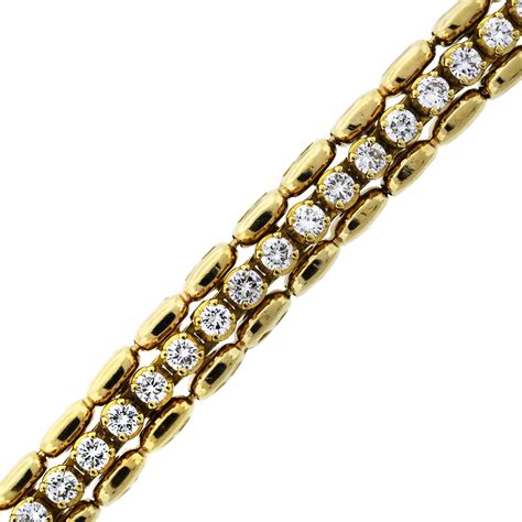 14k Yellow Gold Diamond Tennis Bracelet with Tennis Bracelet Jacket