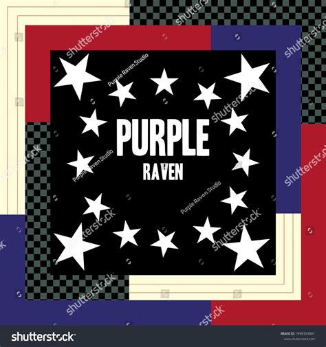 Purple Raven Stars Logo Tshirt Design Stock Vector (Royalty Free ...