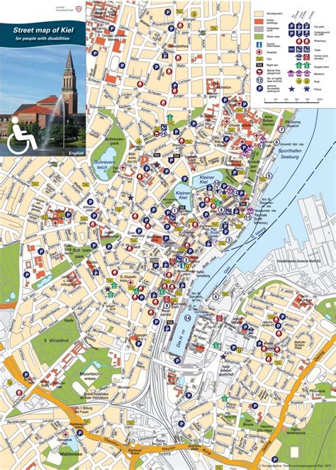 Kiel tourist map - Ontheworldmap.com