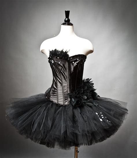 Size Medium Black Swan Ballet costume Burlesque tutu Ready to