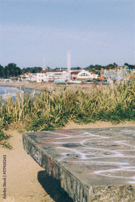 Santa Cruz Beach Boardwalk Stock Photo | Adobe Stock