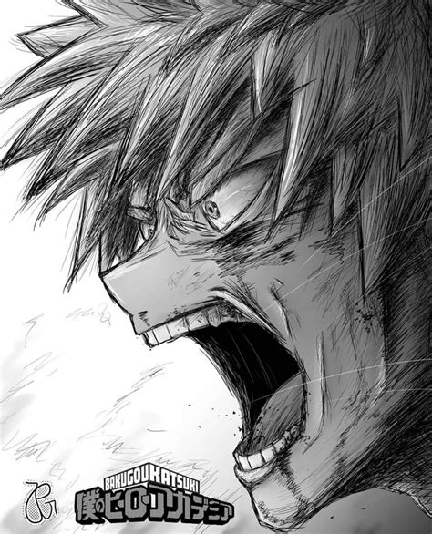 Screaming Bakugou drawing :) : r/BokuNoHeroAcademia