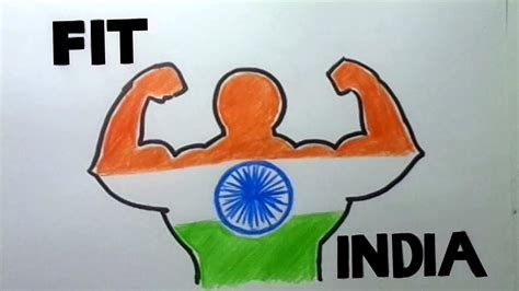 How To Draw Narendra Modi Fit India Movement Poster Drawing Fit India – Otosection