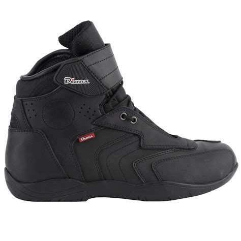 Diora Paddock Waterproof Motorcycle Boots Short Touring Motorbike Shoes Black | eBay