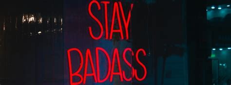 Stay Badass Red Neon Light Sign Facebook Cover Photo