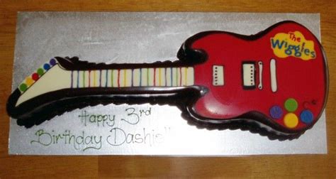 Wiggles guitar cake | Guitar cake, Wiggles party, Cake creations