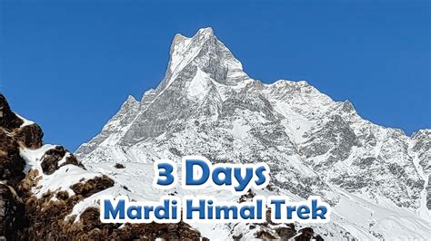 3 Days Mardi Himal Short Trek - BEST ITINERARY