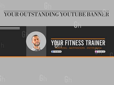 Fitness Youtube Banner designs, themes, templates and downloadable graphic elements on Dribbble