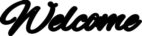 "Welcome" stencil. Print, customize, or make your own free at http://RapidResizer.com/stencil # ...