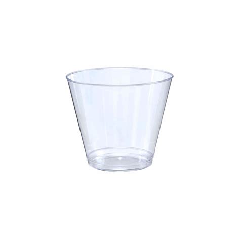 Small Clear Plastic Cups | 5 Oz. 100 Pack | Hard Disposable Cups ...