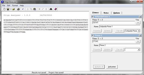 Oligo Analyzer 1.0.3 - Download, Review, Screenshots