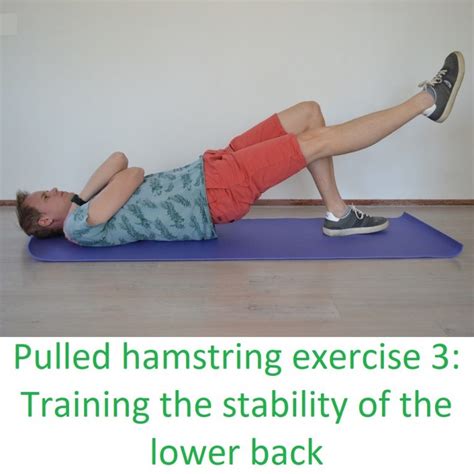 Pulled hamstring cause and treatment with 3 exercises