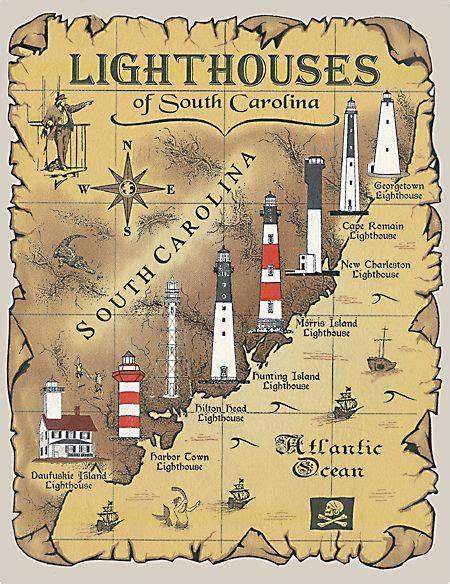 North Carolina Lighthouses Map | secretmuseum