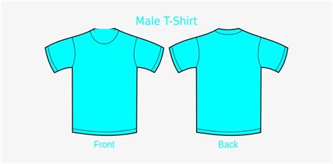 Men Pastel Blue Blank T-shirt Template,from Two Sides, Natural Shape On Invisible Mannequin, For ...