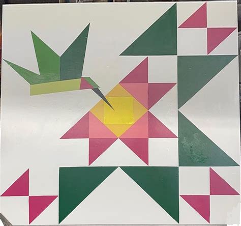 Barn Quilt, Handmade, Bird Barn Quilt, Hummingbird , Customizable, MDO, Exterior Paint, Exterior ...