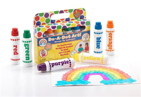 Do A Dot Art! Markers 6-Pack Rainbow Washable Paint Markers, The Original Dot Marker | Do a dot ...