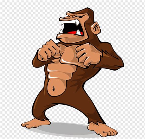 Roaring Gorilla Cartoon