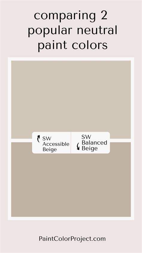 Accessible Beige vs Balanced Beige: let's compare - The Paint Color Project