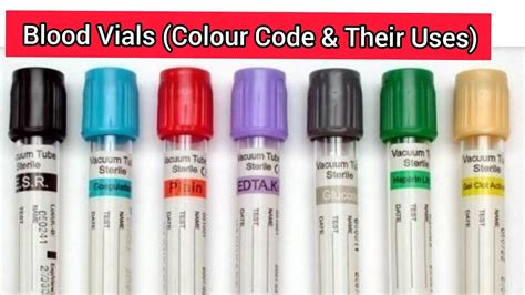 Blood Vials With Colour Code &Their Uses |Blood Collection Tubes & Anticoagulant || - YouTube