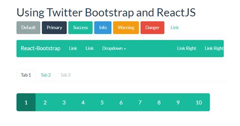How to use components of Bootstrap 3 in ReactJS | Our Code World