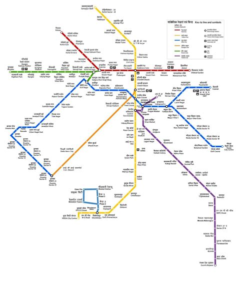 Delhi metro, Metro map, Delhi map