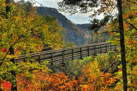 Tallulah Gorge Suspension Bridge | This bridge is high over … | Flickr