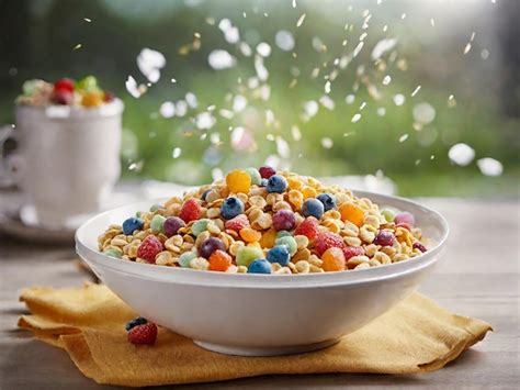 Premium AI Image | Cereal bowl milk photo