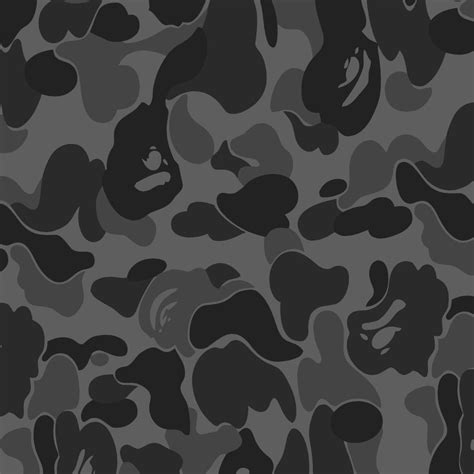 Bathing Ape BAPE Dark Urban Camouflage – Pattern Crew