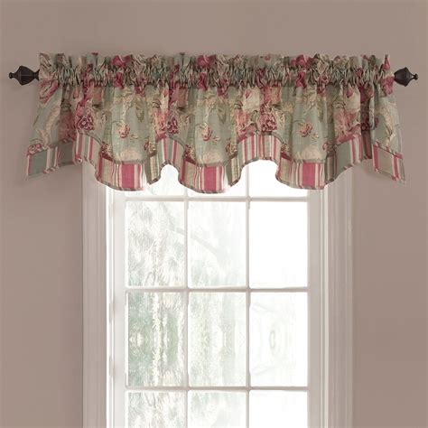 Shop Waverly Spring Bling 18-in Vapor Cotton Back Tab Valance at Lowes.com