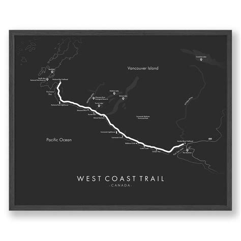West Coast Trail Poster | West coast trail, Pacific rim national park, Vancouver map