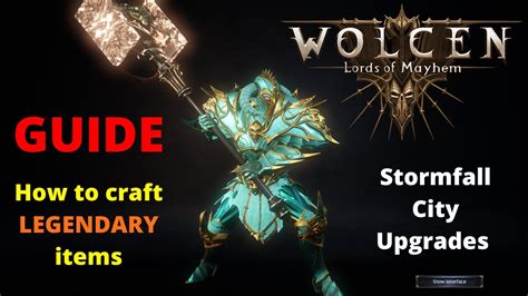 Wolcen: Lords of Mayhem How to Craft LEGENDARY ITEMS!!!! - YouTube