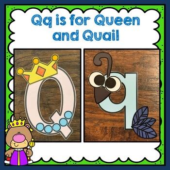 Letter Qq Crafts by KinderBeez | TPT