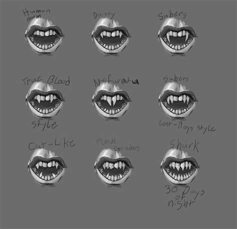 vampire teeth by Thecosmicgoose on DeviantArt