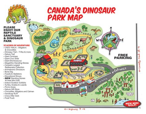 Park Map - Canada's Dinosaur Park