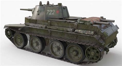 BT-7 Soviet Tank (V-Ray) 3D Model by Mak21