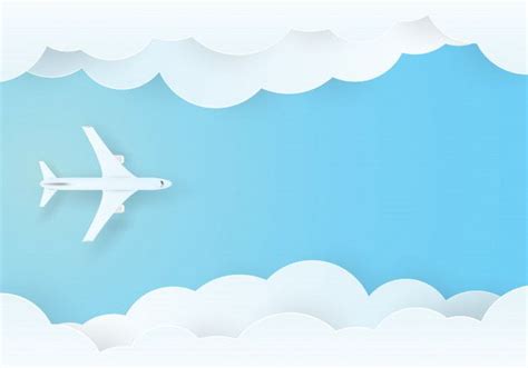 Premium Vector | Airplane flying in the sky | Powerpoint background design, Abstract photos ...