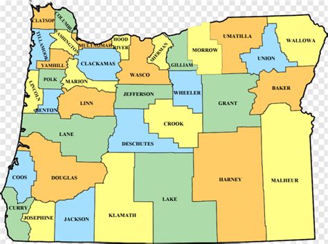 Oregon Outline - Oregon County Map Related Keywords Amp Suggestions ...
