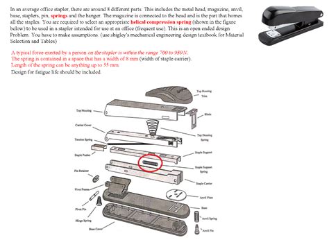 Solved In an average office stapler, there are around 8 | Chegg.com