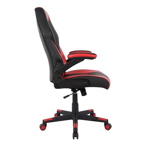 RS Gaming RGX Faux Leather High-Back Gaming Chair, Black/Red, BIFMA ...