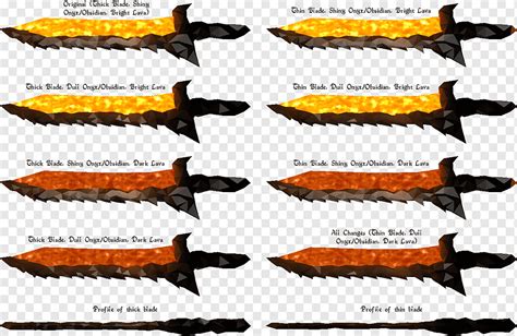 Minecraft Obsidian Blade Lava Sword, obsidian sword, weapon, runeScape, blade png | PNGWing