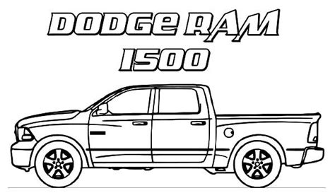 Dodge Car Ram 1500 Trucks Coloring Pages : Coloring Sky | Truck coloring pages, Coloring pages ...