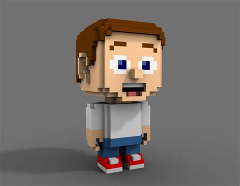 Voxel character by gifboy99 | Pixel art games, Low poly character ...