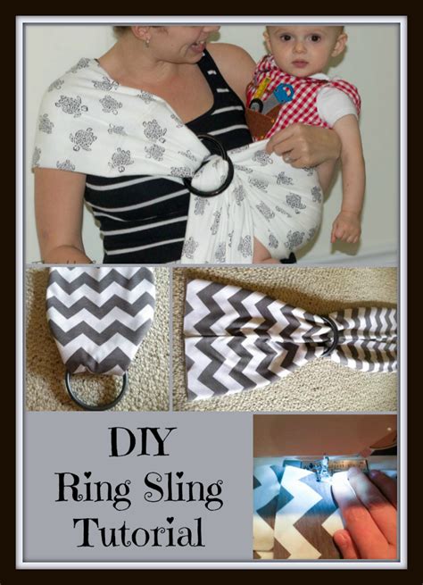 DIY Ring Sling Tutorial, minimal sewing, knit fabric Diy Ring Sling ...