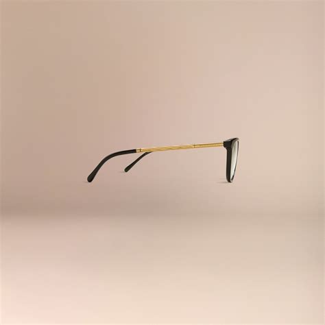 Gabardine Collection Cat-Eye Optical Frames Black | Burberry